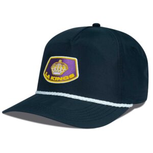 Men's Levelwear Black Los Angeles Kings Retro Skylight Rail Roper Adjustable Hat